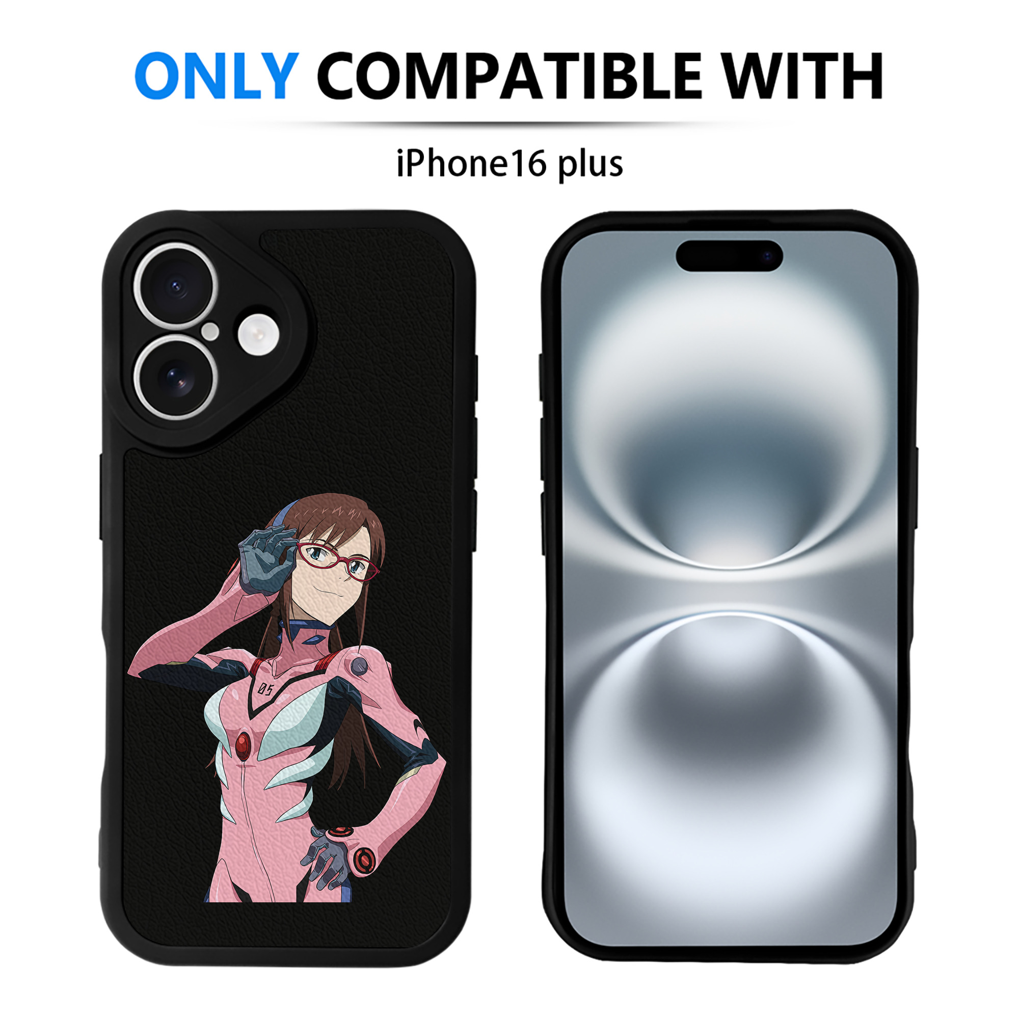 （画像用） EVA 新世紀エヴァンゲリオン 【iPhone 16シリーズ対応】シリコンスマホケース（レザー調） 材質：シリコン